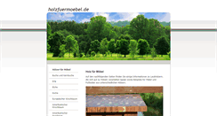 Desktop Screenshot of holzfuermoebel.de